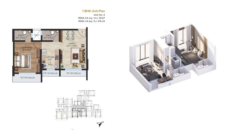Gayatri-Enclave-Floor-Plan-1 BHK-416 Sqft